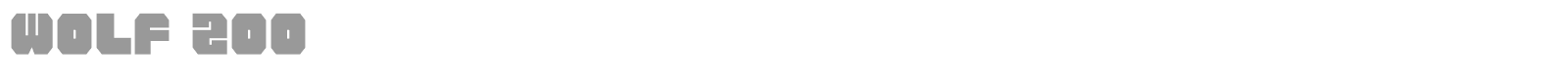 Wolf 100 font preview